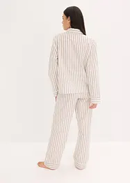 Loungewear-kosedress i vevd bomull, oversized, bonprix