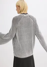 Oversized genser med høy kant i halsen, bonprix