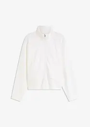 Sweatshirt med glidelås i behagelig Punto di Roma-materiale, bonprix