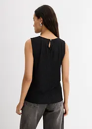 Crinkle topp, bonprix