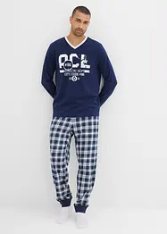Pyjamas med bomull og lange ermer, bonprix
