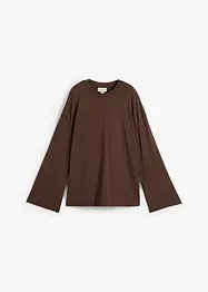 Lang topp i lett materiale, bonprix