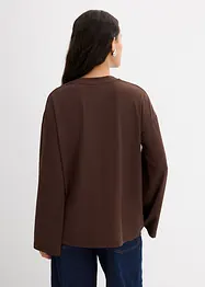 Lang topp i lett materiale, bonprix