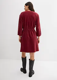 Kjole i jerseycord, bonprix