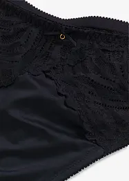Stringtruse i materiale med glans og høy midje (2-pack), bonprix