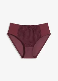 Truse med høy midje og broderi, bonprix