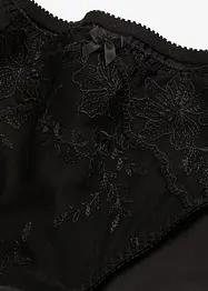 Truse med høy midje og broderi, bonprix