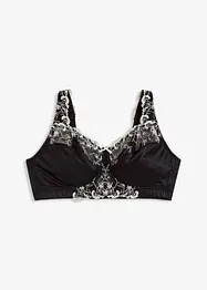 Avlastnings-BH uten spiler med vatterte stropper og broderi, bonprix