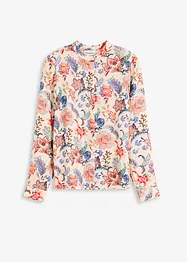 Bluse med blomsterprint, bonprix