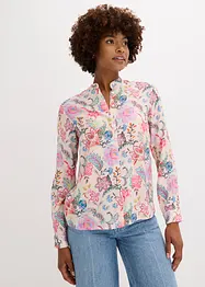 Bluse med blomsterprint, bonprix