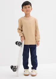 Sweatshirt i myk bomullsmiks (2-pack), bonprix