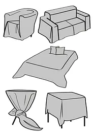 Sengeteppe med patchworktrykk, bonprix