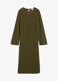 Crinkle midikjole, bonprix