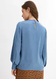 Bluse i lett sateng, bonprix
