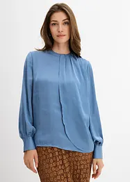 Bluse i lett sateng, bonprix