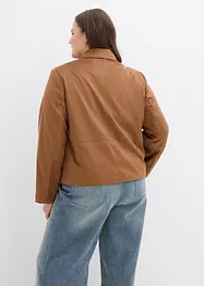 Jakke i imitert semsket skinn, bonprix