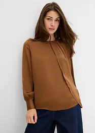 Bluse i lett sateng, bonprix