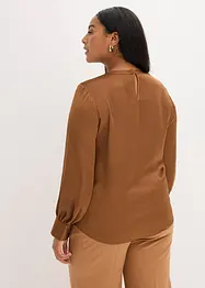 Bluse i lett sateng, bonprix