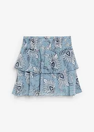 Kappeskjørt av strukturert chiffon, bonprix