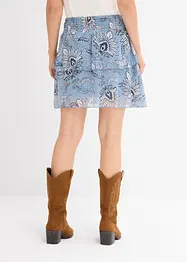 Kappeskjørt av strukturert chiffon, bonprix