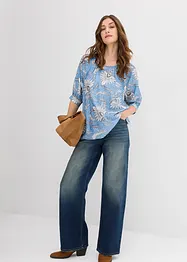 Bluse i lett viskosemiks, bonprix