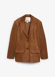 Blazer i imitert semsket skinn, bonprix