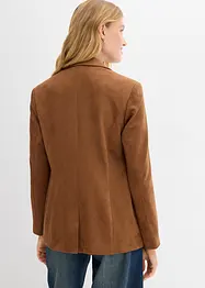 Blazer i imitert semsket skinn, bonprix