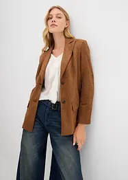 Blazer i imitert semsket skinn, bonprix