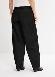 Barrel-jeans, Mid Waist med belte, bonprix