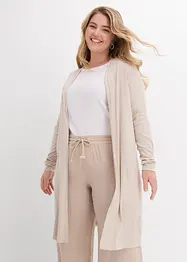 Lang trikotjakke i myk viskosemiks, bonprix