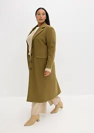 Kåpe i ull-look og maxi-lengde, bonprix
