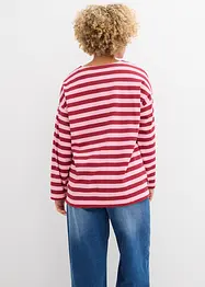 Oversized topp i ren bomull, bonprix