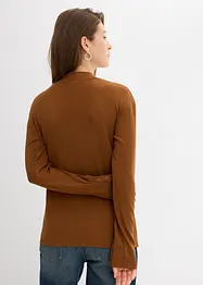 Langermet, ribbet topp, bonprix
