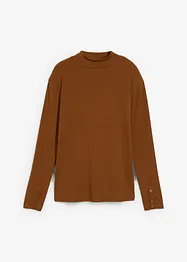 Langermet, ribbet topp, bonprix