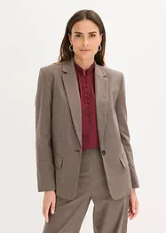 Oversized blazer med rutemønster, bonprix
