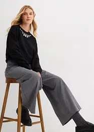 Oversized sweatshirt i bomull, bonprix