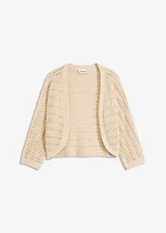 Bolero i heklet look, kortere ermer, bonprix