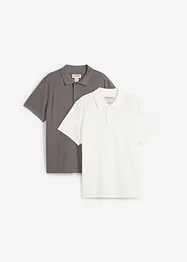 Kortermet poloskjorte (2-pack), bonprix