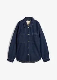 Oversized jeans-skjorte av økologisk bomull, bonprix