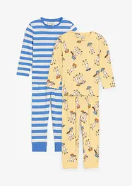 Pyjamas i 100% økologisk bomull (4-delt sett), bonprix