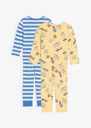 Pyjamas i 100% økologisk bomull (4-delt sett), bonprix