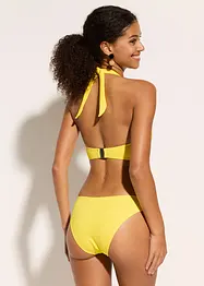 Halterneck-bikini (2-delt sett) med rynking, bonprix