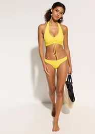Halterneck-bikini (2-delt sett) med rynking, bonprix
