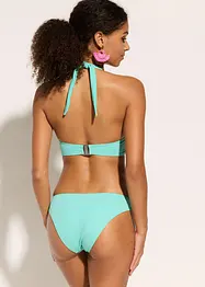 Halterneck-bikini (2-delt sett) med rynking, bonprix