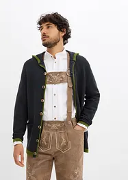 Cardigan i tyrolerjakke-stil med hette, bonprix