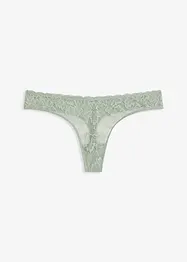 V-stringtruse med blomsterblonder, bonprix