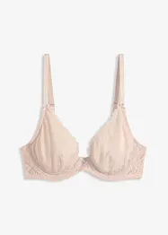 Triangel-BH med blomstret blonde, bonprix