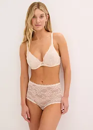 Triangel-BH med blomstret blonde, bonprix