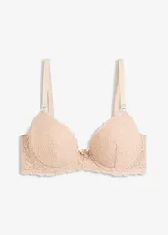 Padded-BH med blomsterbroderi, bonprix