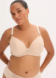 Padded-BH med blomsterbroderi, bonprix